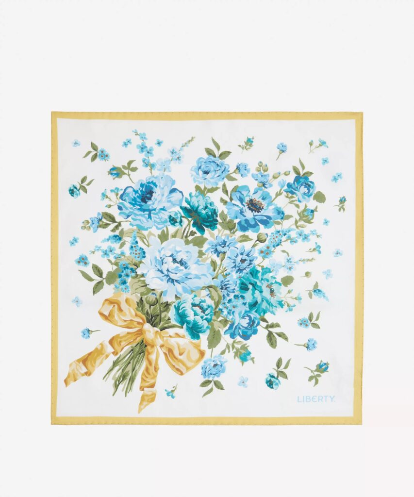 Junior Magazine Bridgerton Bow Bouquet Silk Scarf, £95 Liberty
