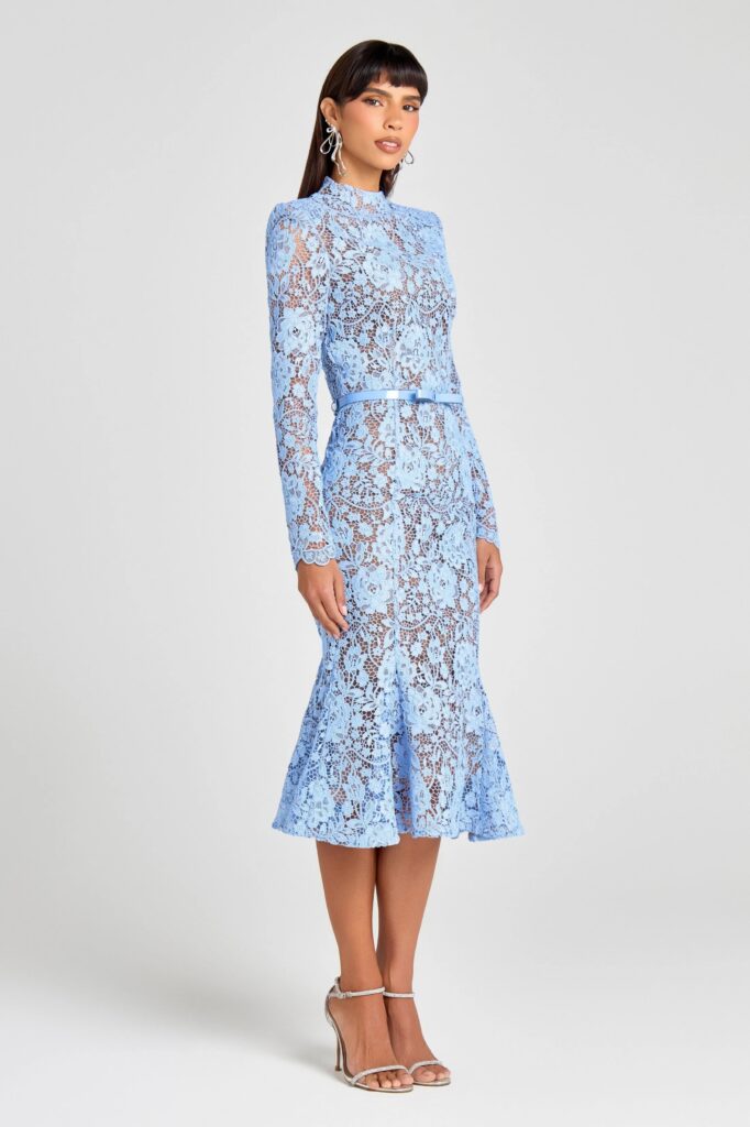 Junior Magazine Juliette Lace Dress, £395, Nadine Merabi