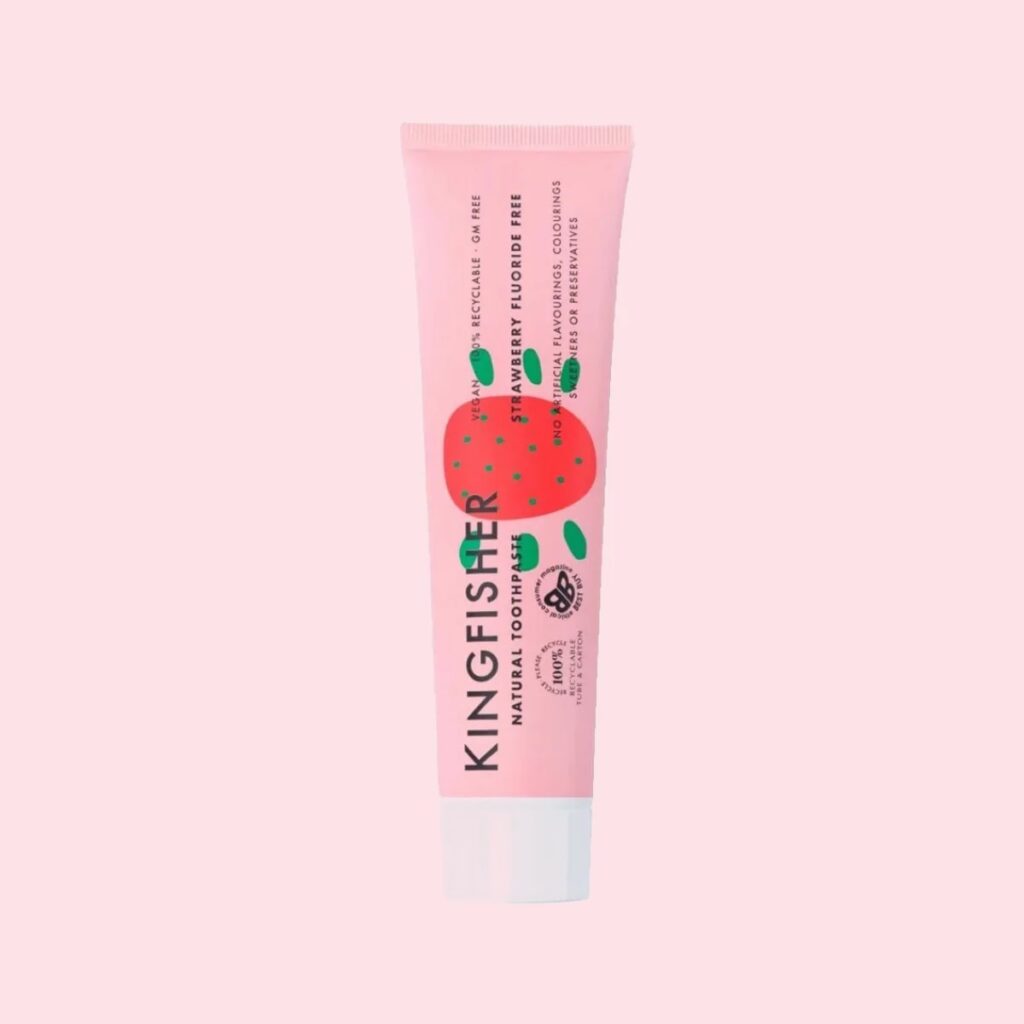 Junior Magazine Kingfisher Natural Strawberry Toothpaste, £3.69, Big Green Smile