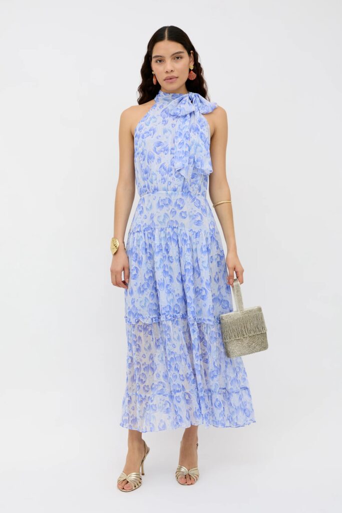 Junior Magazine Abi Chiffon Midi Dress, £295, RIXO