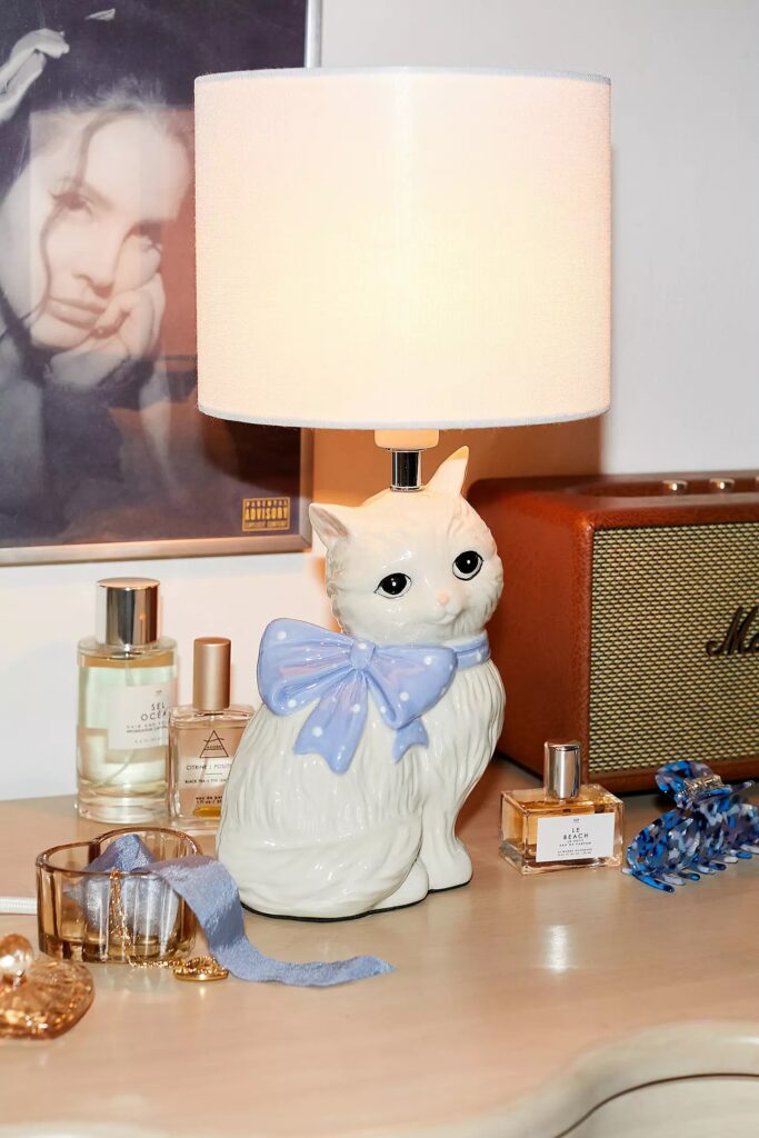 Junior Magazine Adelaide Kitsch Cat Table Lamp, £89, Urban Outfitters