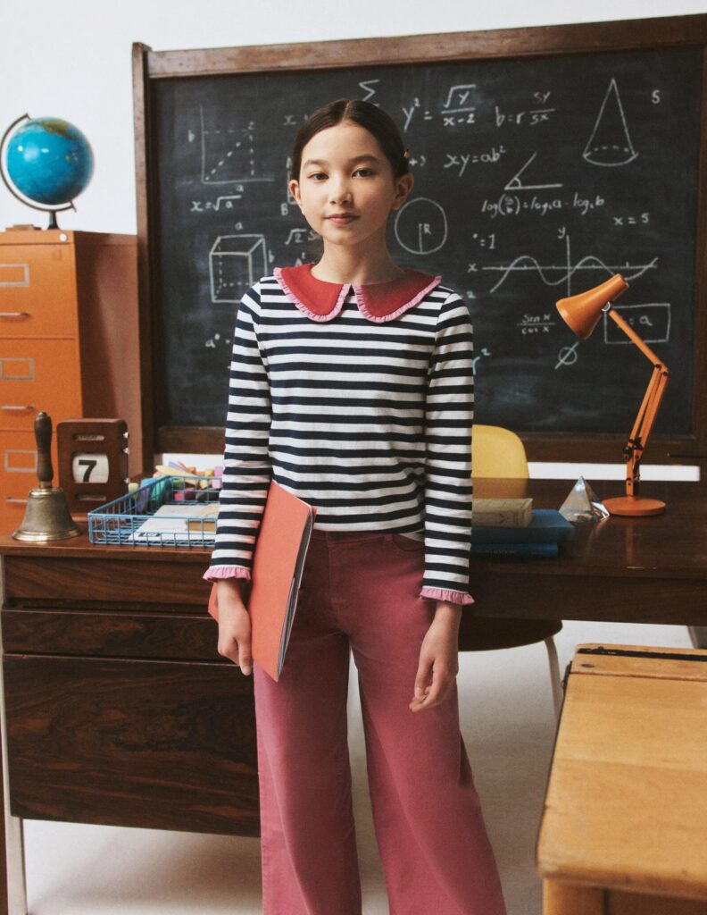 Junior Magazine Collared Breton Top, from £23, Boden