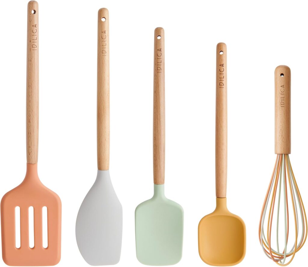 Junior Magazine Kitchen Craft Idilica Silicone Tool Set, £23.80, Amazon 