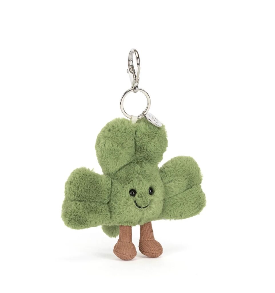 Junior Magazine Jellycat Amuseables Siofra Shamrock Bag Charm, £28, Anthropologie