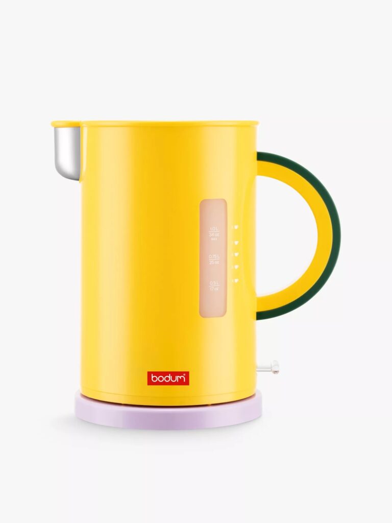Junior Magazine Bodum x MOMA Ettore Electric plastic water kettle, £60, Selfridges