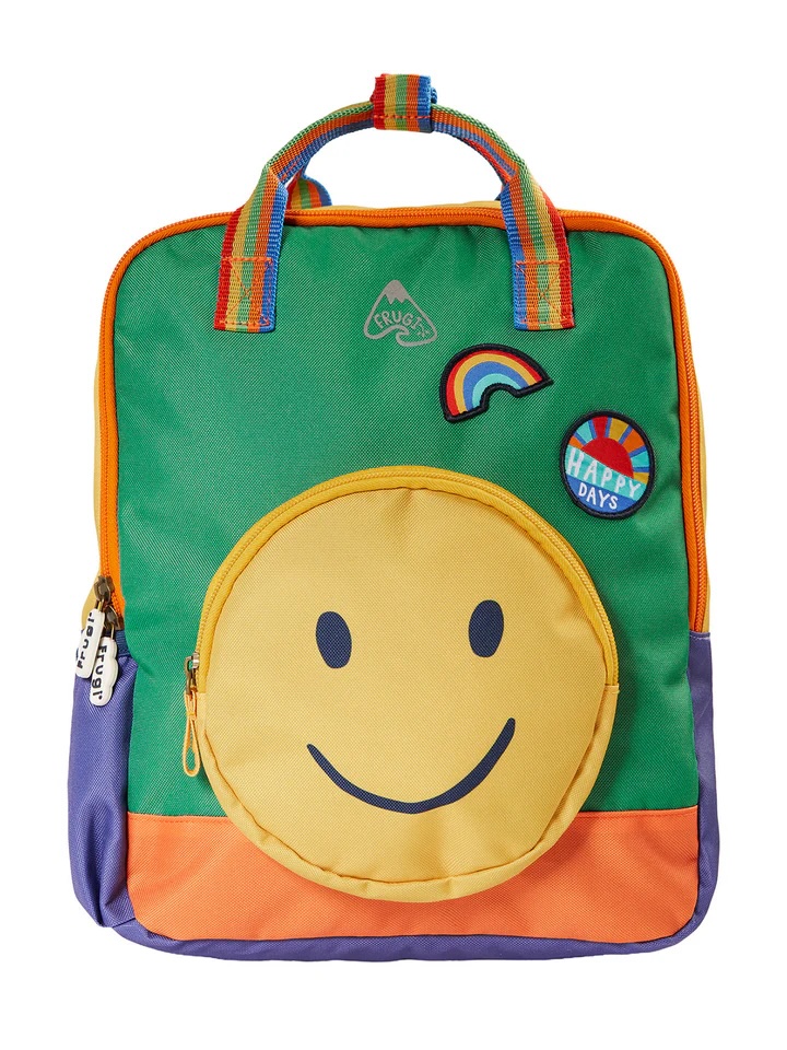 Junior Magazine Ramble Rainbow Backpack, £30, Frugi