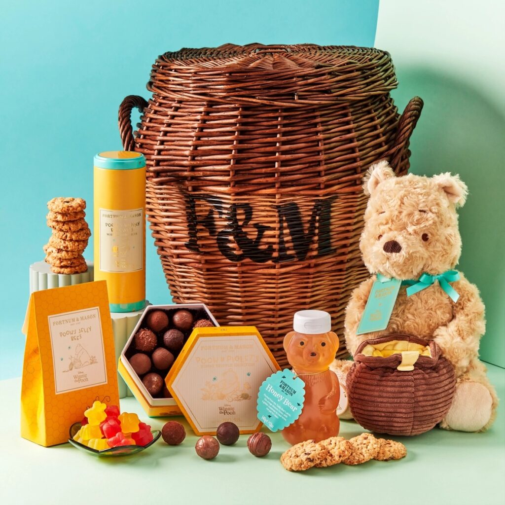 Junior Magazine Disney Winnie the Pooh Hunny Pot Hamper, £185, Fortnum & Mason