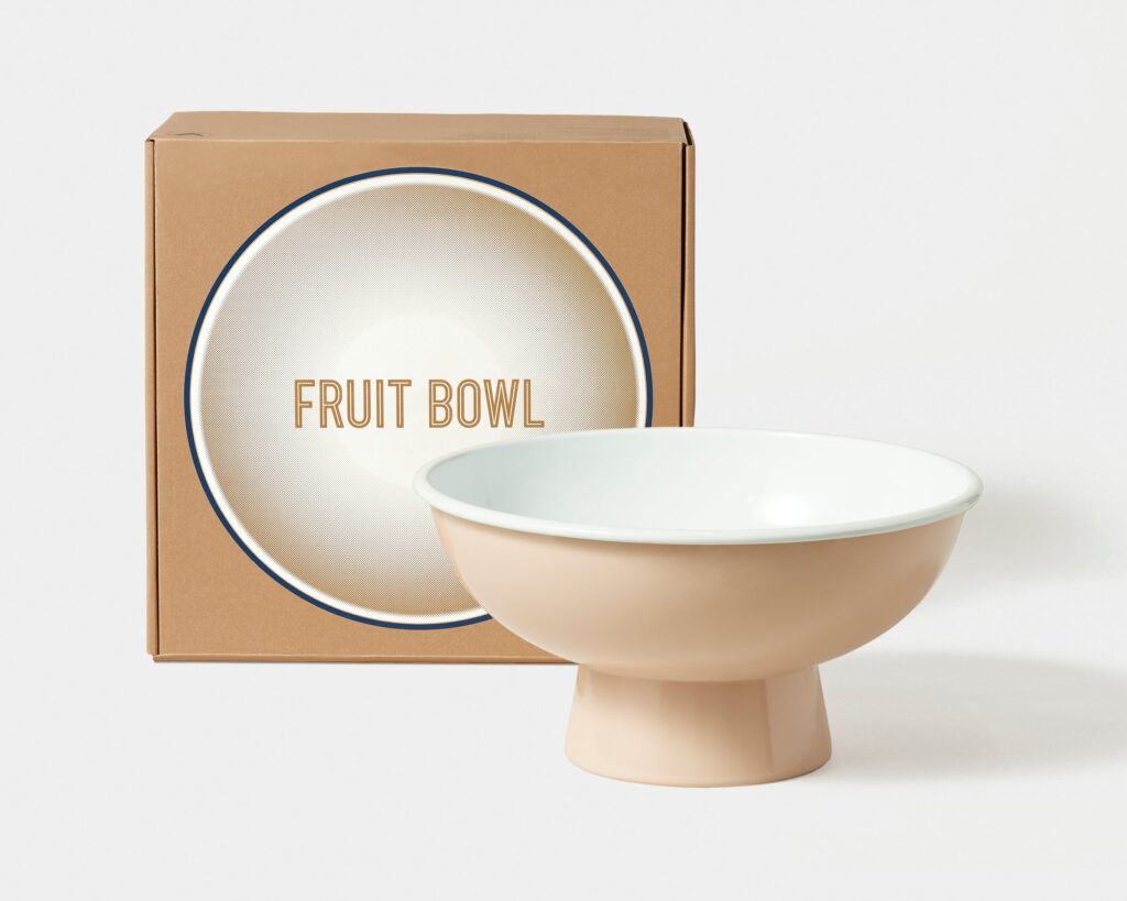 Junior Magazine Enamel Fruit Bowl, from £42, Falcon