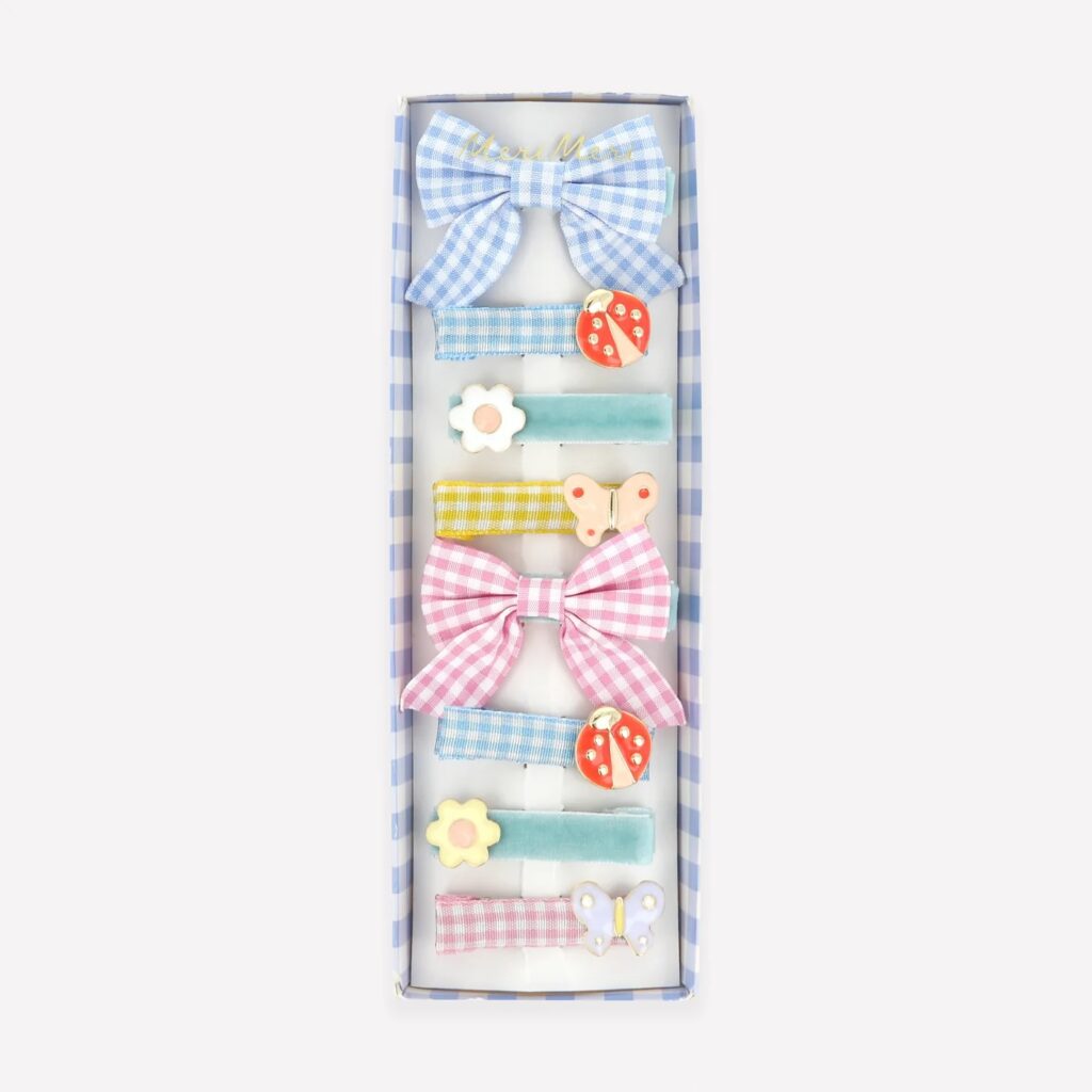 Junior Magazine Little Garden Hairclips x 8, £22, Meri Meri