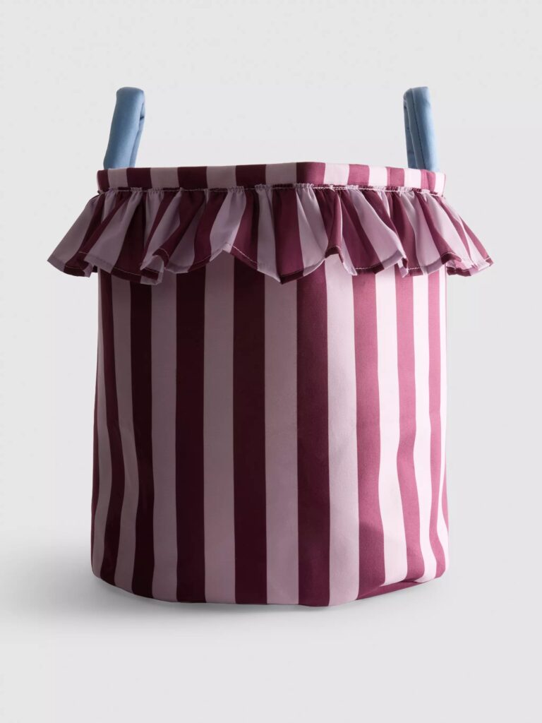 Junior Magazine Frill Striped Laundry Basket, £7, Primark