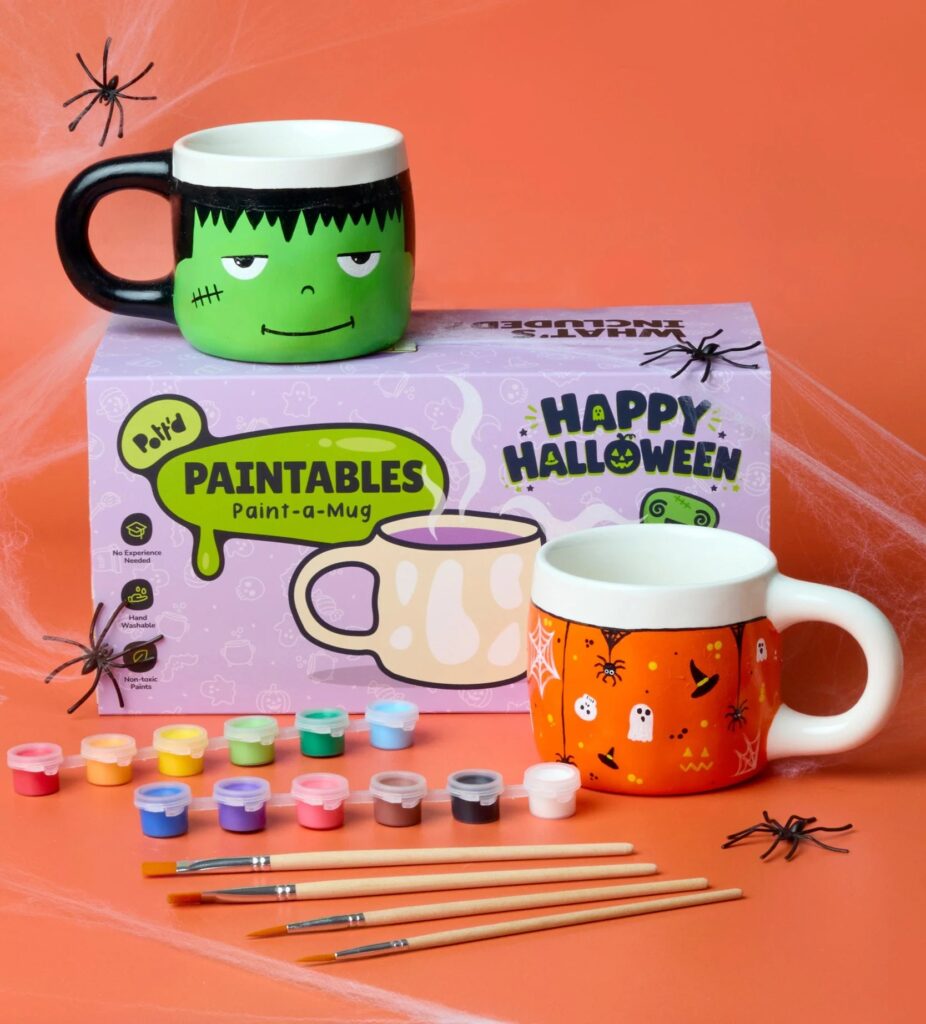 Junior Magazine Halloween Paint-a-Mug x2
